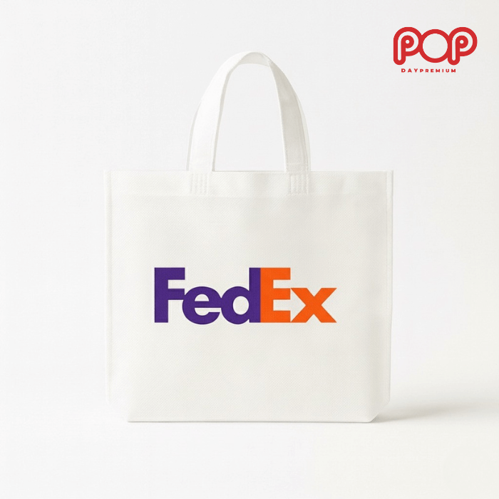 กระเป๋าผ้าดิบสกรีนโลโก้ popday premium