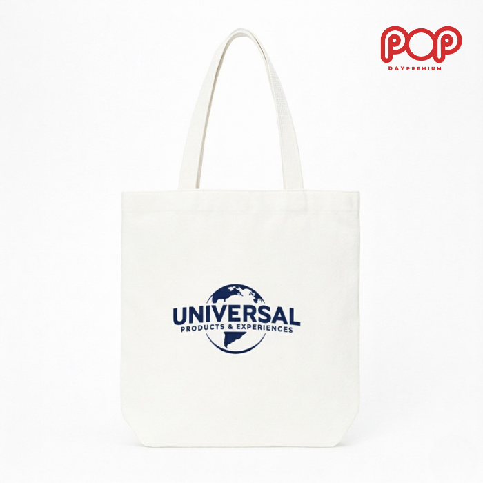 กระเป๋าผ้าดิบสกรีนโลโก้ popday premium