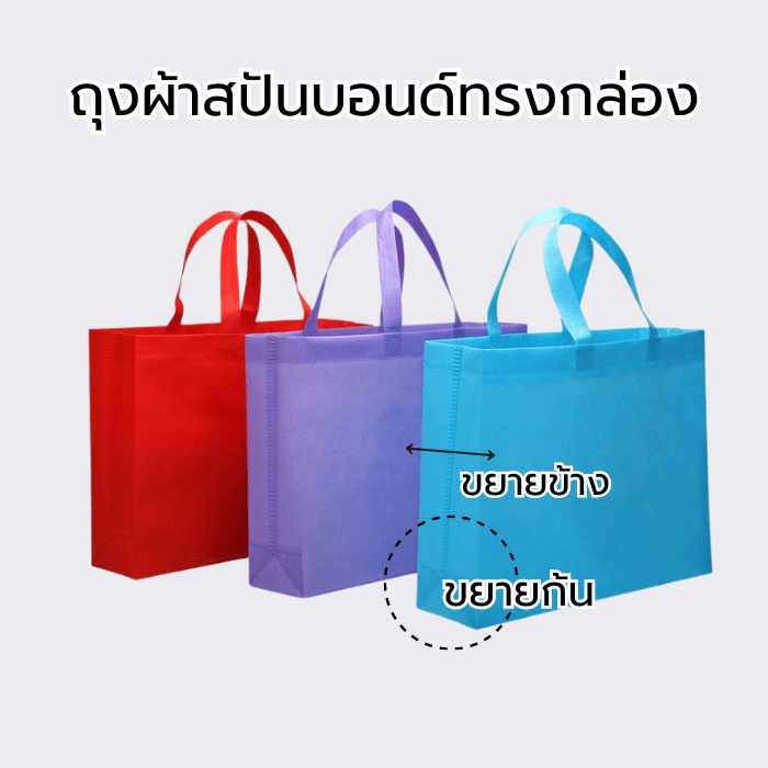 ถุงผ้าสปันบอนด์สกรีนโลโก้